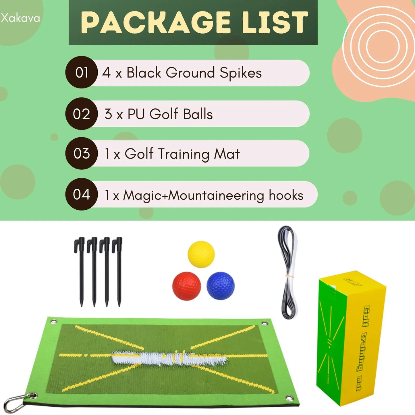 Golf training math to perfect ball strikking. it helps you see if you chunked it, thined it, if you hit a fade or a draw. VERY good for beginners