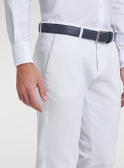 Pantaloni chinos misto lino.-2