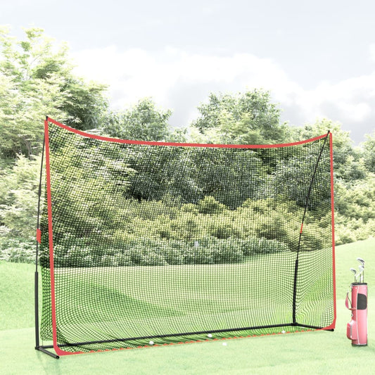 vidaXL Golf Practice Net Black and Red 120.1"x35.8"x83.9" Polyester-0