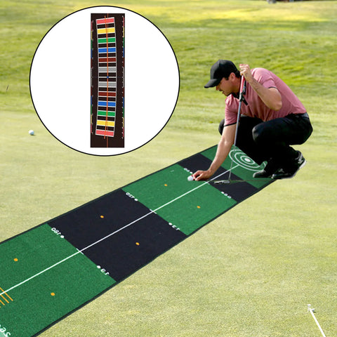 Golf Putting Mat Golf Hitting Mat Courtyard Golf Training Aid Home Improving Skills Velvet Mat for Golf Practice