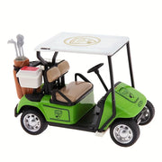 Adorable Mini Golf Cart Model Toy,Cast Alloy, Pull-Back Action, Perfect for Home Decor & Unique Gift Idea for Golf Enthusiasts
