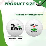 2 counts Funny Golf Balls Gift Set Funny Novelty GolferPresent for Men Dad Golfing Fan One Standard Size Unit