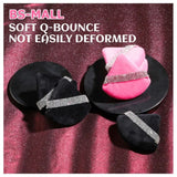 Diamond Triangle Powder Puff Velvet