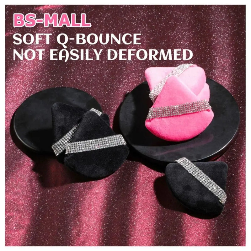 Diamond Triangle Powder Puff Velvet