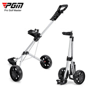 PGM Two-wheel Golf Cart Golf Course Smooth and silent wheels Multifunctional Panel Foldable Push-pull Golf Cart QC002