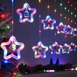 LED Christmas String Lights Room Garland Curtain Lamp