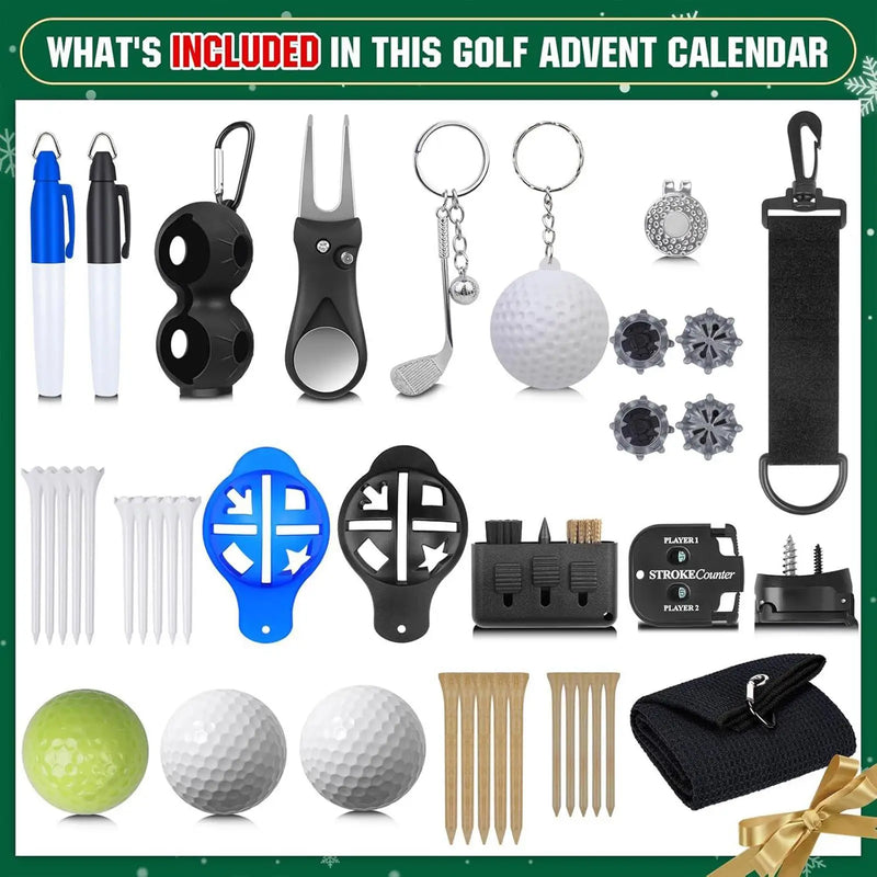 2025 Golf Advent Calendar Christmas Countdown Calendar
