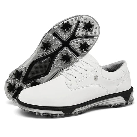Waterproof Golf Shoes Spiked Cleats Non-Slip Outdoor Training Shoes Lightweight Comfortable Professional Golfing Footwear Modern