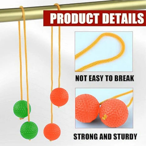 3 Pairs Ladder Ball Replacement Ladder Toss Game Balls Ladderball Bolas Made from Real Golf Balls for Lawn Yard Beach Game