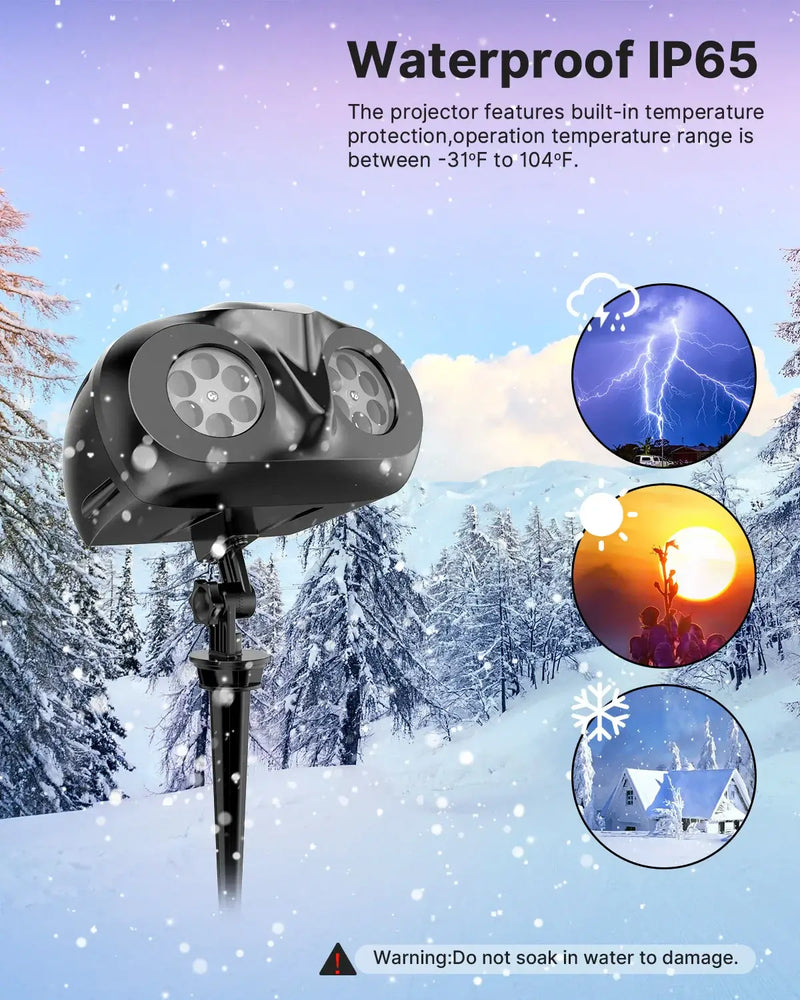 Christmas Snowfall Projector Lights