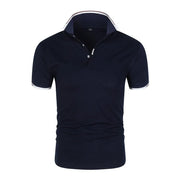 Golf T-shirt for Men Lapel Short Sleeve Breathable POLO Shirt Button Summer Pullovers Fashion Trend T-Shirt Man Streetwear Tops