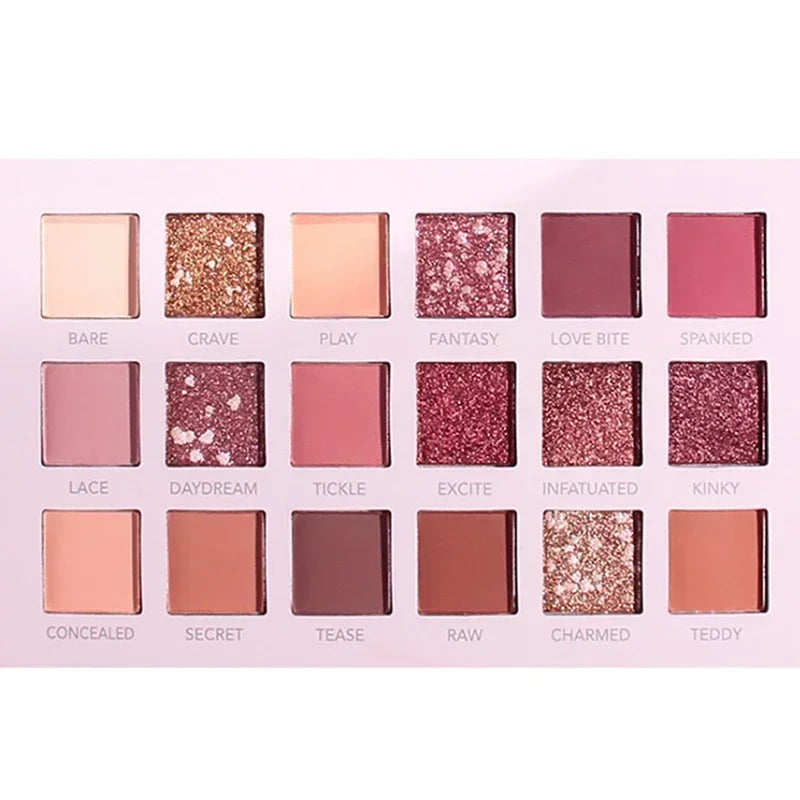 18-Color Glitter Eyeshadow Palette