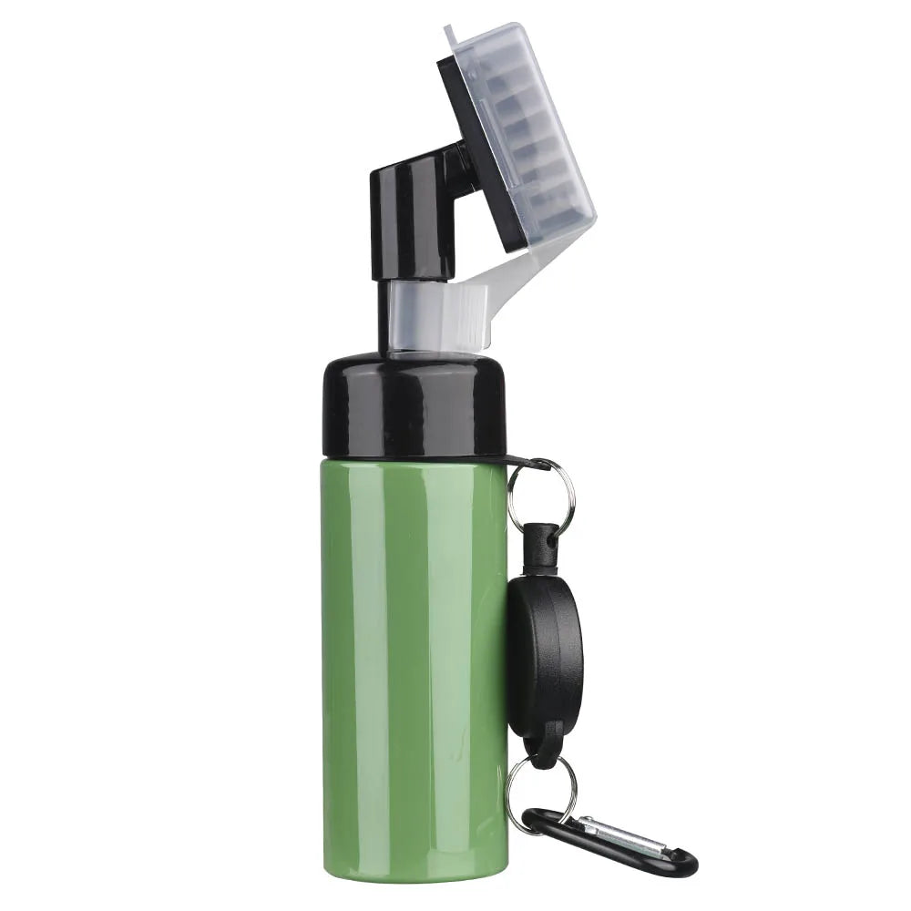 Golf club brush with built in water tank - clean as you play, quick and easy