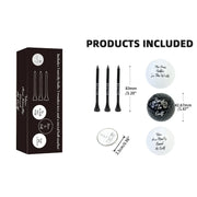 Funny Golf Gifts Set for Men Novelty Golf Gift Included 3 Golf Balls + 3 Golf Tees + 1 Ball Marker Perfect Golfer Gift