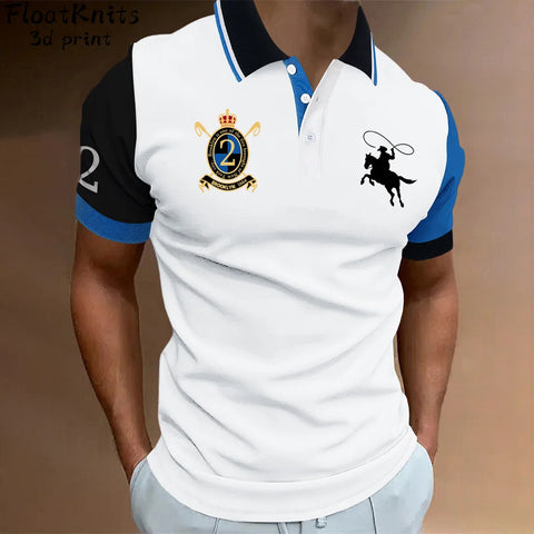 Golf Outfit Simple Polo Shirts for Men Summer Lapel Polo Shirt Business Casual Men's Short Sleeve Tee T-Shirt Men New Golf Tops