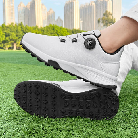 2025 New Men's and Women's Golf Shoes Outdoor Professional Training Golf Nailless Anti Slip Leisure Walking Shoes