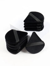 Black Triangle Powder Puff Sponge Soft Velvet