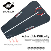 Portable acrylic golf practice tutor putting mirror training tools for beginners children adults golf training assistant Golf Pu