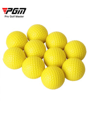 PGM 10pcs Golf Balls Light Indoor Outdoor Training Practice Golf Sports Sponge Elastic PU Foam Balls Q008