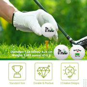 2 counts Funny Golf Balls Gift Set Funny Novelty GolferPresent for Men Dad Golfing Fan One Standard Size Unit