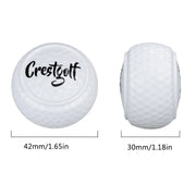 Flat Golf Training Balls Two Layer Driving Balls Golf Practice Balls for Swing Putter Driving Backyard