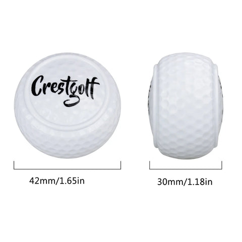 Flat Golf Training Balls Two Layer Driving Balls Golf Practice Balls for Swing Putter Driving Backyard