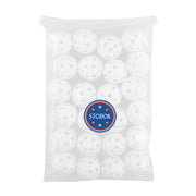 24pcs Perforated Balls Golf Ball Toy Practice Balls Training Balls Plastic Play Balls Sport Game Balls Lightweight Durable