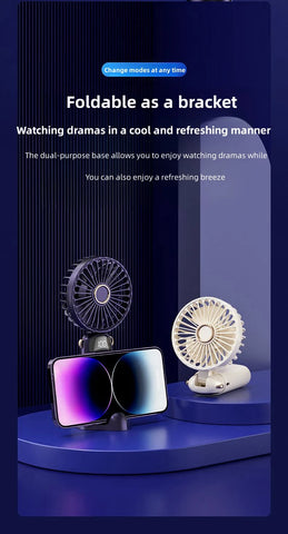 Mini Handheld Small Fan Portable. Stay  cool during hot golf rounds. Silent!