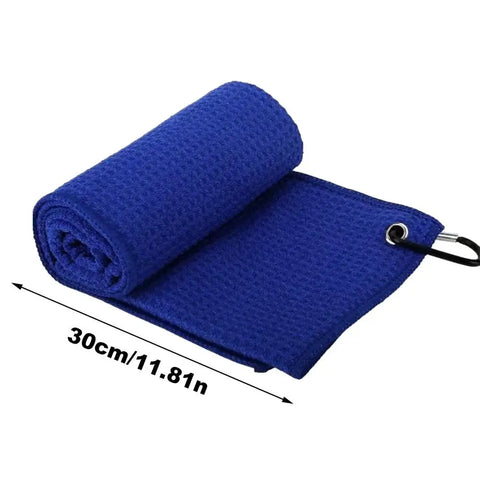 Premium Microfiber golf towel with clip, fast drying & durable
