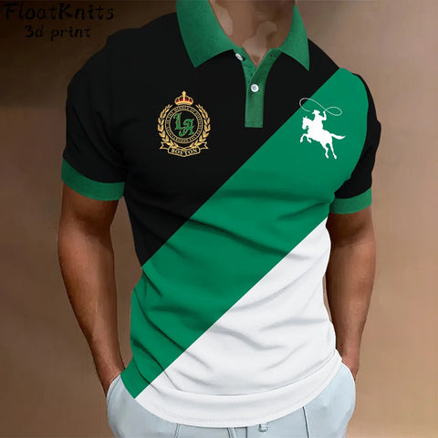 Golf Outfit Simple Polo Shirts for Men Summer Lapel Polo Shirt Business Casual Men's Short Sleeve Tee T-Shirt Men New Golf Tops