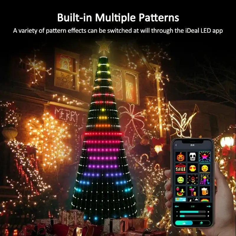 Smart RGB Christmas Tree Star Lights 