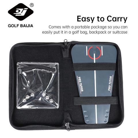 Portable acrylic golf practice tutor putting mirror training tools for beginners children adults golf training assistant Golf Pu