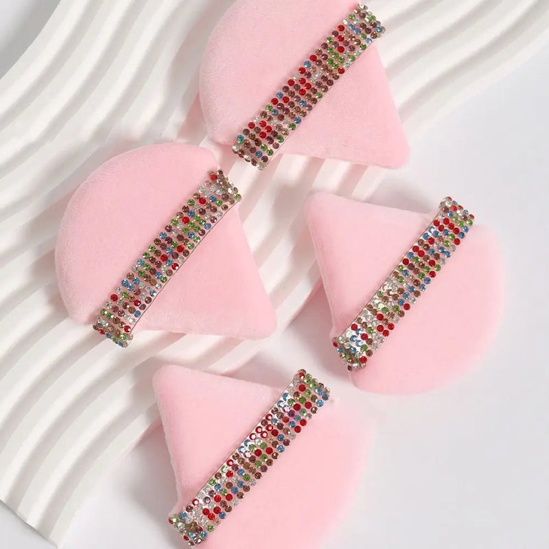 Diamond Triangle Powder Puff Velvet