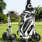 PGM Two-wheel Golf Cart Golf Course Smooth and silent wheels Multifunctional Panel Foldable Push-pull Golf Cart QC002