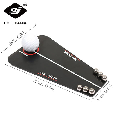 Portable acrylic golf practice tutor putting mirror training tools for beginners children adults golf training assistant Golf Pu