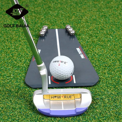 Portable acrylic golf practice tutor putting mirror training tools for beginners children adults golf training assistant Golf Pu