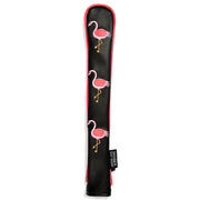 Golf Alignment Stick Cover PU Leather Hold 2 Sticks Headcover