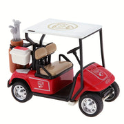 Adorable Mini Golf Cart Model Toy,Cast Alloy, Pull-Back Action, Perfect for Home Decor & Unique Gift Idea for Golf Enthusiasts