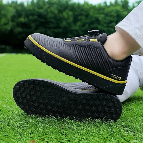 Professional Golf Shoes for Men No Spike Golf Sports Footwears Outdoor Golf Walking Sneakers for Golfers Athletics Ligthweight
