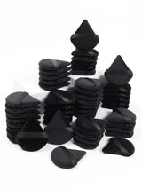Black Triangle Powder Puff Sponge Soft Velvet