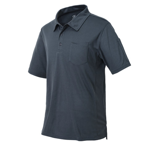 Men's Summer Polo Shirt Golf Shirts Short Sleeve Top T-shirt Breathable Tactical Football Casual Business Shirts Side Pocket