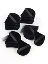 Black Triangle Powder Puff Sponge Soft Velvet