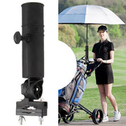 Golf Trolley Umbrella Stand Universal Golf Umbrella Holder Clip Golf Push Cart Umbrella Mounting Attachment Golf Accessories