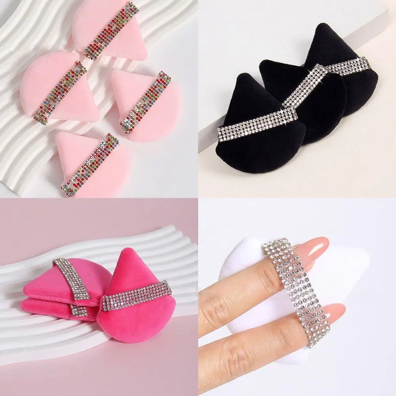 Diamond Triangle Powder Puff Velvet