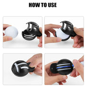 Golf gadget that helps you mark your bal with perfect straigt lines! comes with markers