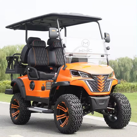 2+2 4 Seater Golf Cart Sightseeing Car Long Durability Low Noise 48V Mini Electric Golf Cart