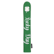Golf Alignment Stick Cover PU Leather Hold 2 Sticks Headcover
