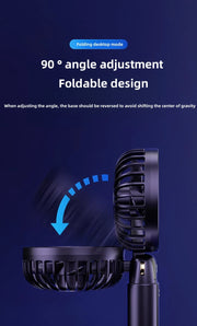 Mini Handheld Small Fan Portable. Stay  cool during hot golf rounds. Silent!