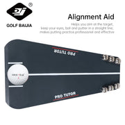 Portable acrylic golf practice tutor putting mirror training tools for beginners children adults golf training assistant Golf Pu