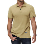 Summer Men's Polo Shirt Short Sleeve Men's Button Down T-Shirts Basic Golf Polo Shirt Lightweight Breathable Tshirts